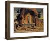 The Resurrection Fragment of the Predelle of the Altarpiece of the Church of San Zeno in Verona by-Andrea Mantegna-Framed Giclee Print