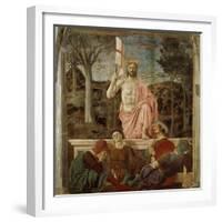 The Resurrection of Christ, 1463-65, Fresco-Piero della Francesca-Framed Giclee Print