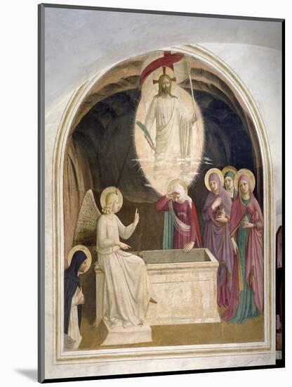 The Resurrection of Christ and the Pious Women at the Sepulchre, 1442-Fra Angelico-Mounted Giclee Print