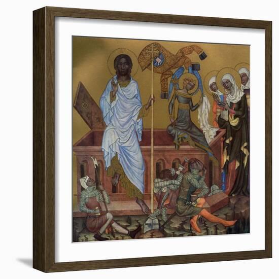 The Resurrection of Christ, C1350-null-Framed Giclee Print