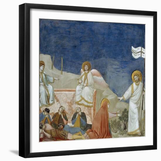 The Resurrection of Christ, Detail from Life and Passion of Christ-Giotto di Bondone-Framed Giclee Print