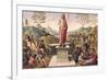 The Resurrection of Christ, from the Convent of San Pietro, Perugia, 1496-98-Pietro Perugino-Framed Giclee Print