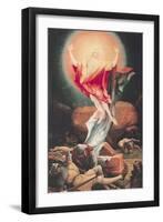 The Resurrection of Christ, from the Isenheim Altarpiece circa 1512-16-Matthias Grünewald-Framed Giclee Print