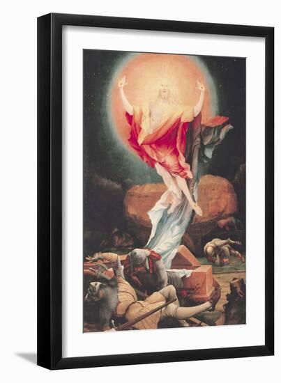 The Resurrection of Christ, from the Isenheim Altarpiece circa 1512-16-Matthias Grünewald-Framed Giclee Print