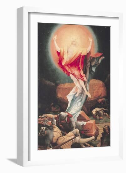 The Resurrection of Christ, from the Isenheim Altarpiece circa 1512-16-Matthias Grünewald-Framed Giclee Print