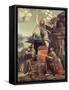 The Resurrection of Christ with Saints Leonard of Noblac and Lucia, Ca 1491-Giovanni Antonio Boltraffio-Framed Stretched Canvas