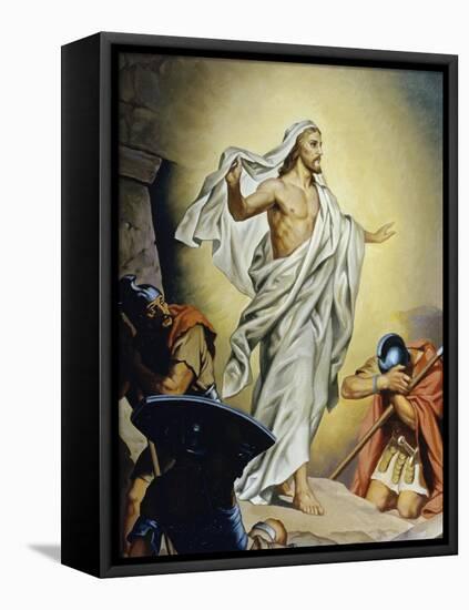 The Resurrection of Jesus-Heinrich Hofmann-Framed Stretched Canvas