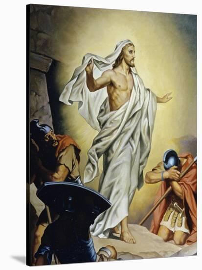 The Resurrection of Jesus-Heinrich Hofmann-Stretched Canvas