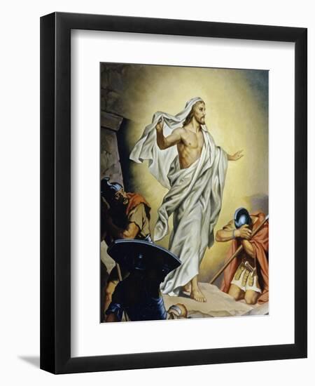 The Resurrection of Jesus-Heinrich Hofmann-Framed Giclee Print