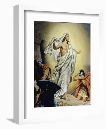 The Resurrection of Jesus-Heinrich Hofmann-Framed Giclee Print