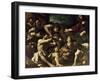 The Resurrection of Lazarus, circa 1619-Guercino (Giovanni Francesco Barbieri)-Framed Giclee Print