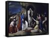 The Resurrection of Lazarus-Jose Casado Del Alisal-Framed Stretched Canvas