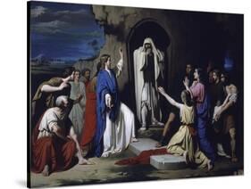 The Resurrection of Lazarus-Jose Casado Del Alisal-Stretched Canvas