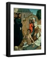 The Resurrection of Lazarus-Juan de Flandes-Framed Giclee Print