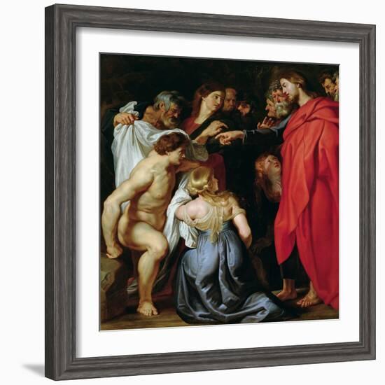 The Resurrection of Lazarus-Peter Paul Rubens-Framed Giclee Print