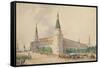 The Resurrection Square and the Alexander Garden in Moscow-Joseph Vivien-Framed Stretched Canvas