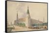 The Resurrection Square and the Alexander Garden in Moscow-Joseph Vivien-Framed Stretched Canvas