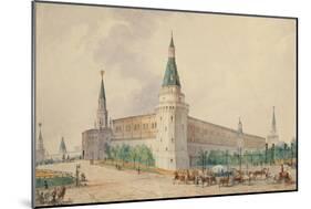 The Resurrection Square and the Alexander Garden in Moscow-Joseph Vivien-Mounted Giclee Print