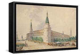 The Resurrection Square and the Alexander Garden in Moscow-Joseph Vivien-Framed Stretched Canvas