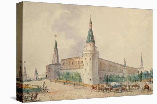 The Resurrection Square and the Alexander Garden in Moscow-Joseph Vivien-Stretched Canvas