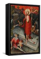 The Resurrection, SS James the Less, Bartholomew, Philip, after 1380-Master of the Trebon Altarpiece-Framed Stretched Canvas