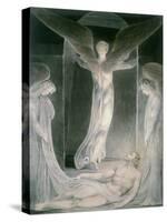 The Resurrection: the Angels Rolling Away the Stone from the Sepulchre-William Blake-Stretched Canvas
