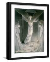 The Resurrection: the Angels Rolling Away the Stone from the Sepulchre-William Blake-Framed Giclee Print