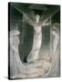 The Resurrection: the Angels Rolling Away the Stone from the Sepulchre-William Blake-Stretched Canvas