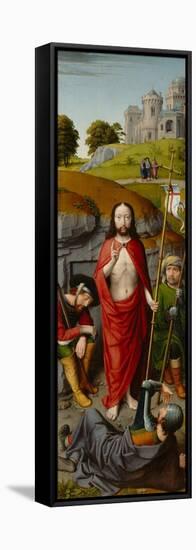 The Resurrection, with the Pilgrims of Emmaus, c.1510-Gerard David-Framed Stretched Canvas