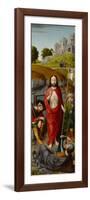 The Resurrection, with the Pilgrims of Emmaus, c.1510-Gerard David-Framed Premium Giclee Print