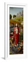 The Resurrection, with the Pilgrims of Emmaus, c.1510-Gerard David-Framed Giclee Print