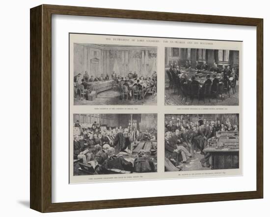 The Retirement of Lord Salisbury, the Ex-Premier and His Successor-Thomas Walter Wilson-Framed Giclee Print