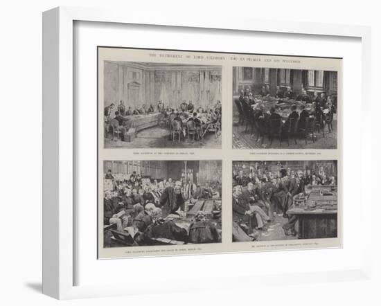 The Retirement of Lord Salisbury, the Ex-Premier and His Successor-Thomas Walter Wilson-Framed Giclee Print