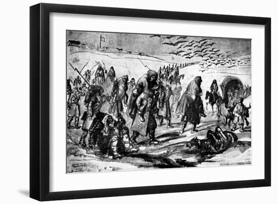 The Retreat, Crimean War, 19th Century-Constantin Guys-Framed Giclee Print