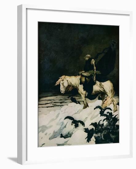 'The Retreat from Moscow', 1911, (1918)-Stephen Baghot de la Bere-Framed Giclee Print