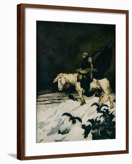 'The Retreat from Moscow', 1911, (1918)-Stephen Baghot de la Bere-Framed Giclee Print