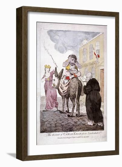 The Retreat of Carlo Khan from Leadenhall St., 1783-John Boyne-Framed Giclee Print