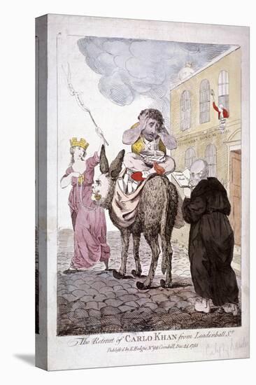 The Retreat of Carlo Khan from Leadenhall St., 1783-John Boyne-Stretched Canvas