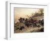 The Retreat of the French Artillery-Alphonse De Neuville-Framed Giclee Print