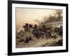 The Retreat of the French Artillery-Alphonse De Neuville-Framed Giclee Print