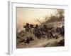 The Retreat of the French Artillery-Alphonse De Neuville-Framed Giclee Print