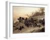 The Retreat of the French Artillery-Alphonse De Neuville-Framed Giclee Print