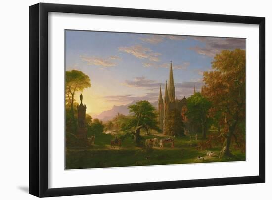 The Return, 1837-Thomas Cole-Framed Giclee Print