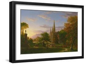 The Return, 1837-Thomas Cole-Framed Giclee Print