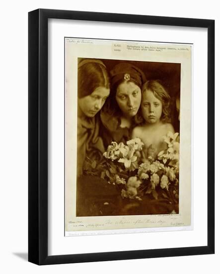 The Return After Three Days, c.1865-Julia Margaret Cameron-Framed Photographic Print