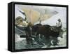 The Return from Fishing-Joaquín Sorolla y Bastida-Framed Stretched Canvas