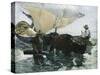 The Return from Fishing-Joaquín Sorolla y Bastida-Stretched Canvas