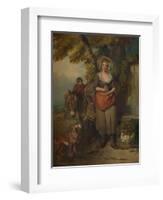 'The Return from Market', 1786, (1938)-Francis Wheatley-Framed Giclee Print