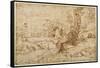 The Return from the Flight-Annibale Carracci-Framed Stretched Canvas