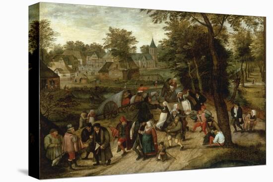 The Return from the Kermesse-Pieter Breugel the Elder-Stretched Canvas